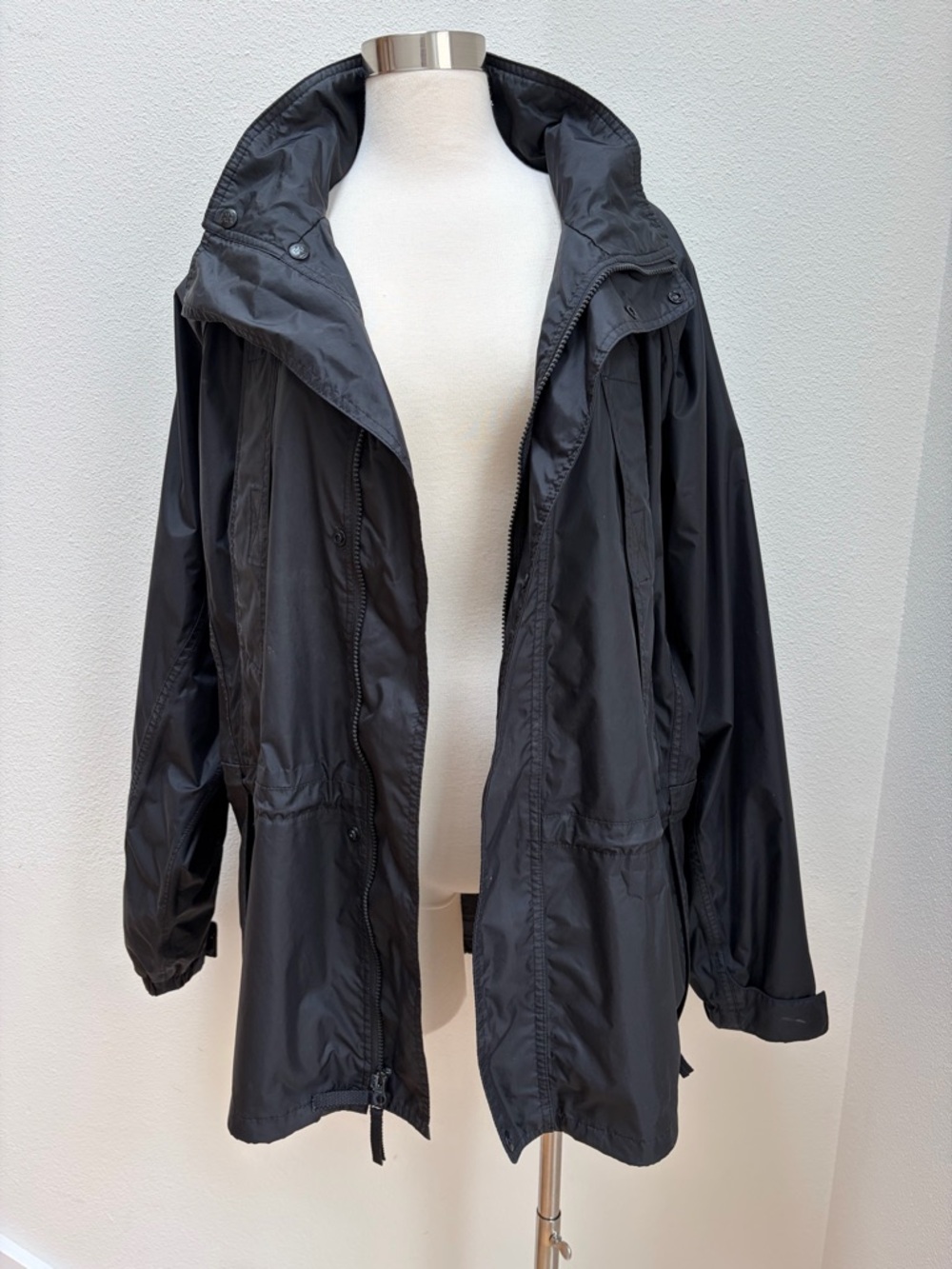 Helly Hansen Hooded Jacket Hooded Outdoor Utility Workwear Black Mens Size Large